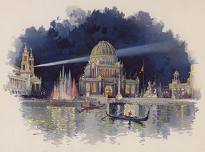 At Night in the Grand Court by American School